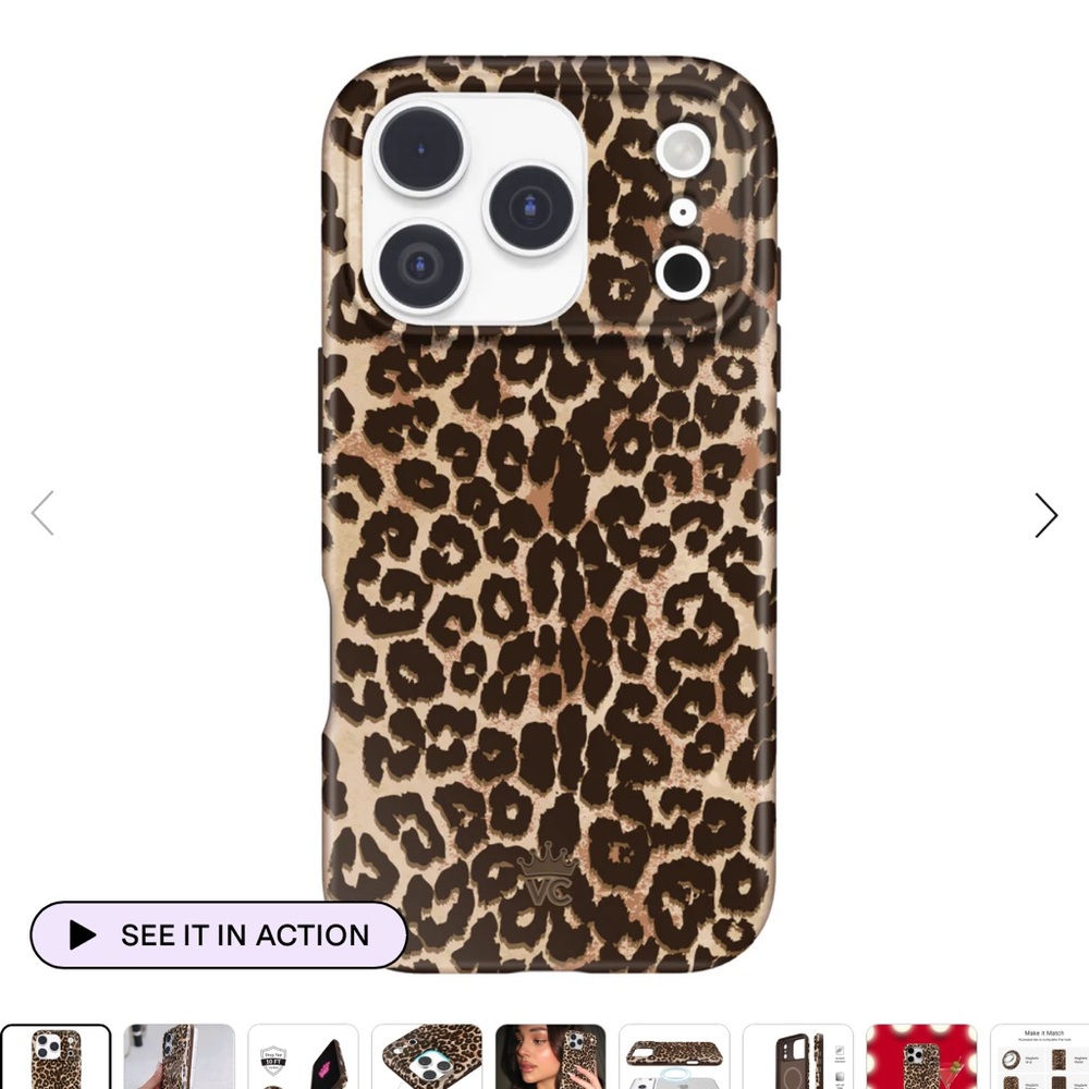 Velvet Caviar Leopard Print MagSafe Phone Case - Brown & Tan 17 PRO MAX